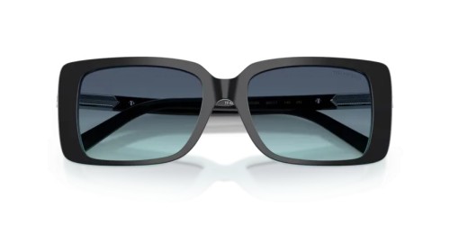 TIFFANY & CO. TF4249 - 80559S - 55 Napszemüvegek Fekete a tiffany-kéken Téglalap