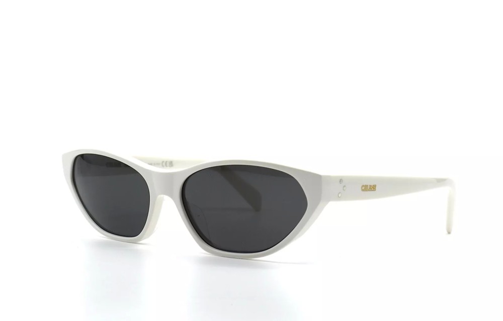Celine CL40251U - 25A - 57 Napszemüvegek Fehér Cat Eye (Macskaszem)