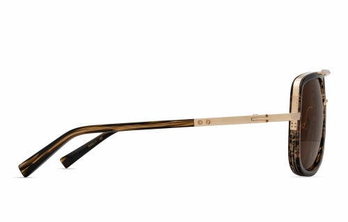 Dita MACH ONE DRX-2030 TITANIUM - Y - 59 Napszemüvegek Fehér arany - égetett fa Pilóta (Aviator)