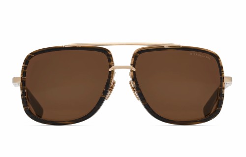 Dita MACH ONE DRX-2030 TITANIUM - Y - 59 Napszemüvegek Fehér arany - égetett fa Pilóta (Aviator)