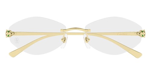 Cartier CT0637O - 001 - 56 Optikai keretek Arany Geometrikus