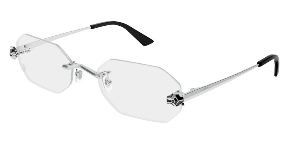Cartier CT0599O - 002 - 56 Optikai keretek Ezüst Téglalap