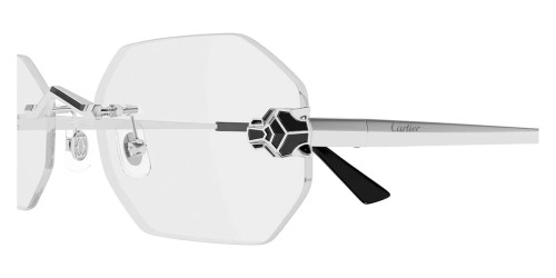 Cartier CT0599O - 002 - 56 Optikai keretek Ezüst Téglalap