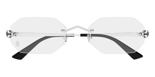 Cartier CT0599O - 002 - 56 Optikai keretek Ezüst Téglalap