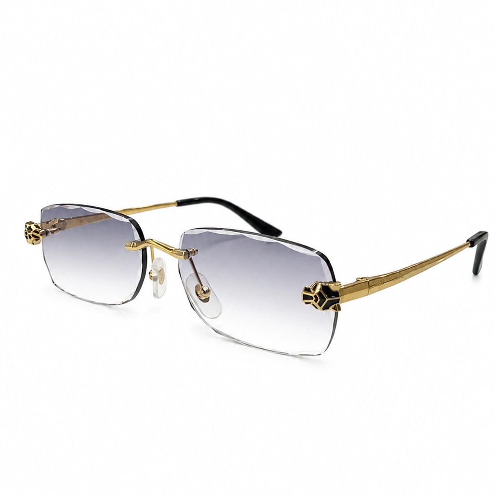 Cartier CT0418O with Diamond Cut Lenses Style - 001 - 58 - LIMITED EDITION Napszemüvegek Arany Téglalap