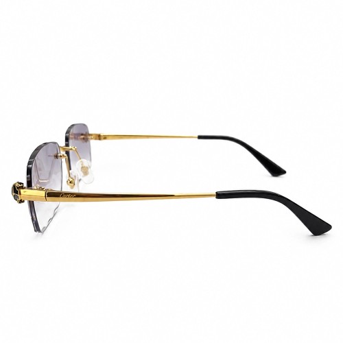 Cartier CT0418O with Diamond Cut Lenses Style - 001 - 58 - LIMITED EDITION Napszemüvegek Arany Téglalap