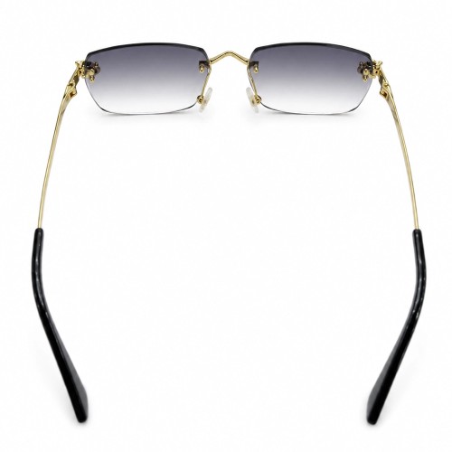Cartier CT0418O with Diamond Cut Lenses Style - 001 - 58 - LIMITED EDITION Napszemüvegek Arany Téglalap
