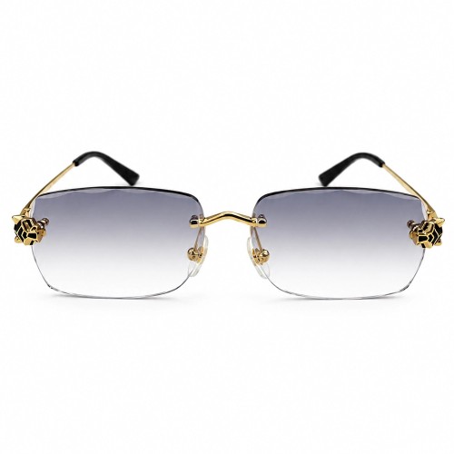 Cartier CT0418O with Diamond Cut Lenses Style - 001 - 58 - LIMITED EDITION Napszemüvegek Arany Téglalap