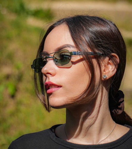 MIU MIU MU B52S - 21M40Y - 52 Napszemüvegek Óezüst Ovális
