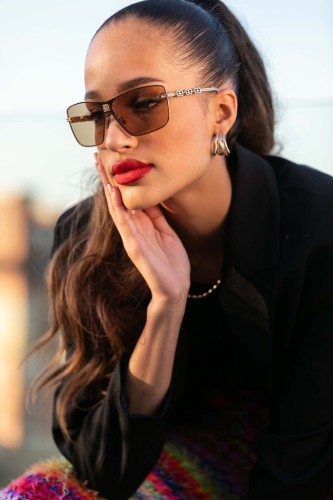 Givenchy GV40052U - 30E - 138 Napszemüvegek Arany Shield