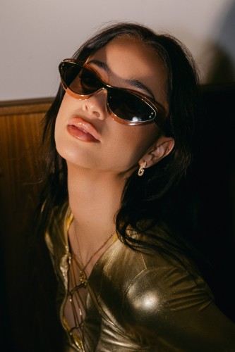 Dior DIORMETEOR B1I - 40A0 O - 146 Napszemüvegek Rózsaszín,Átlátszó Cat Eye (Macskaszem)