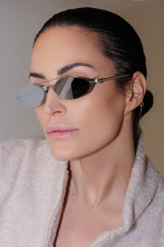 Fendi FE40114U-Y - 16C - 57 Napszemüvegek Ezüst Ovális