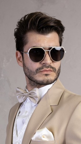Bvlgari BV40019U OCTO - 17D - 56 Napszemüvegek Ezüst Pilóta (Aviator)