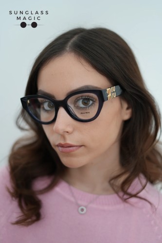 MIU MIU MU 01VV ​ - 08Q1O1 - ​52 Optikai keretek Kék átlátszó Phantos