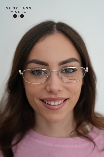 MIU MIU MU 52ZV - 1BC1O1 - 53 Optikai keretek Ezüst Szabálytalan