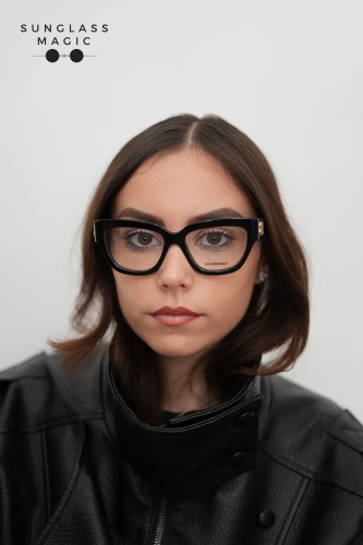 Balenciaga BB0326O - 001 - 53 Optikai keretek Fekete Szögletes