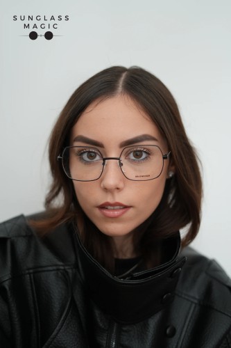 Balenciaga BB0090O - 001 - 54 Optikai keretek Fekete Szögletes