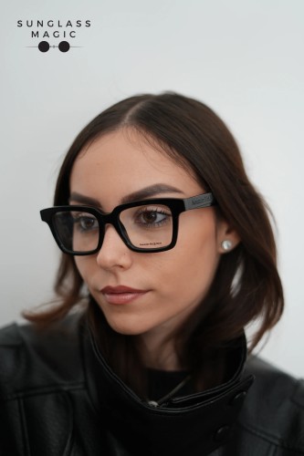 Alexander McQueen AM0385O - 001 - 49 Optikai keretek Fekete Szögletes