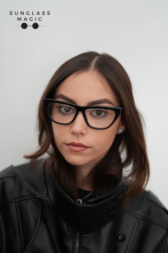 Stella McCartney SC0191O - 005 - 55 Optikai keretek Fekete Cat Eye (Macskaszem)