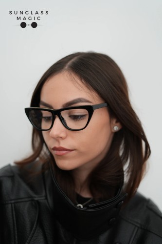 Stella McCartney SC0191O - 005 - 55 Optikai keretek Fekete Cat Eye (Macskaszem)