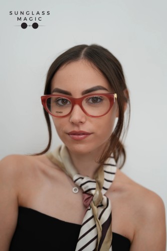 Fendi FE50099I - 069 - 53 Optikai keretek Rózsaszín Cat Eye (Macskaszem)