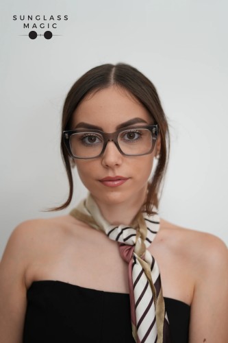 Fendi FE50094F - 020 - 52 Optikai keretek Szürke Szögletes