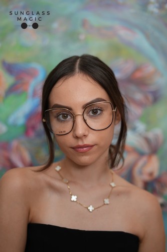 Dior GEMDIORO B1U - B500 - 56 Optikai keretek Havanna, Arany Pillangó