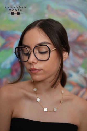 Chopard VCHG28M - 300B - 53 Optikai keretek Arany, Kék Havanna Szögletes