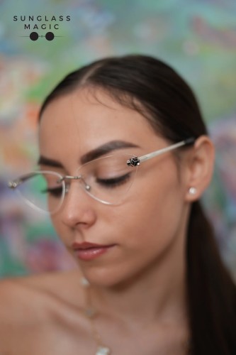 Cartier CT0448O - 002 - 60 Optikai keretek Ezüst,Fekete Különleges