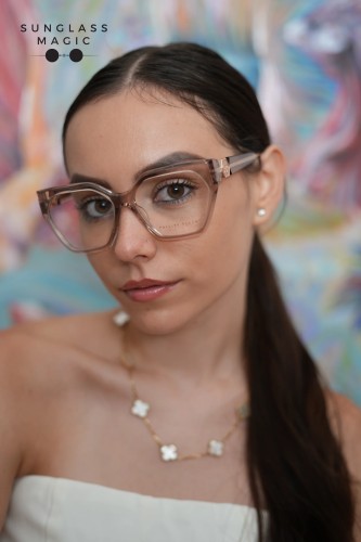 Philipp Plein VPP068S QUEEN - 07T1 - 57 Optikai keretek Rózsaszín Cat Eye (Macskaszem)