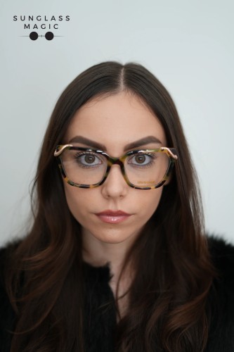 Roberto Cavalli VRC020M - AGGY - 55 Optikai keretek Havanna Cat Eye (Macskaszem)