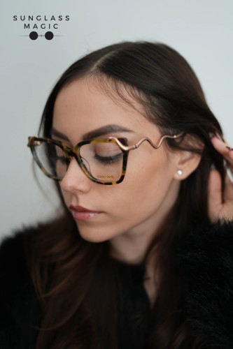 Roberto Cavalli VRC020M - AGGY - 55 Optikai keretek Havanna Cat Eye (Macskaszem)