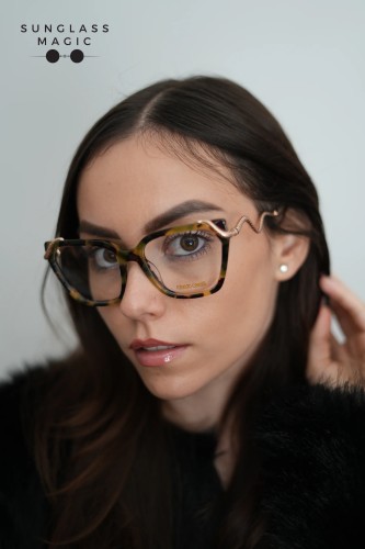 Roberto Cavalli VRC020M - AGGY - 55 Optikai keretek Havanna Cat Eye (Macskaszem)