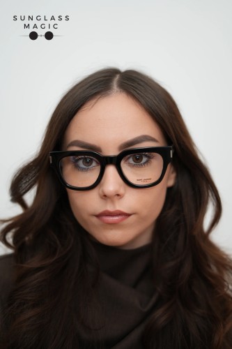 Saint Laurent SL661 - 001 - 50 Optikai keretek Fekete Szögletes