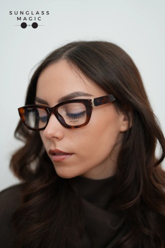 Saint Laurent SL M153 OPT - 003 - 55 Optikai keretek Havanna Szögletes/Lekerekített
