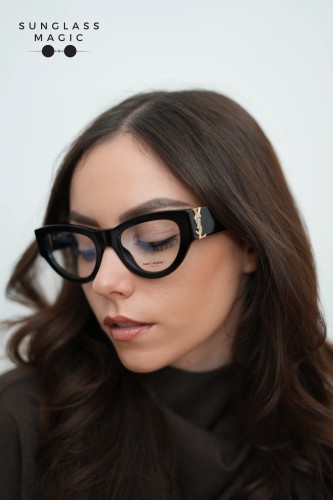 Saint Laurent SL M94 OPT - 001 - 53 Optikai keretek Fekete Cat Eye (Macskaszem)