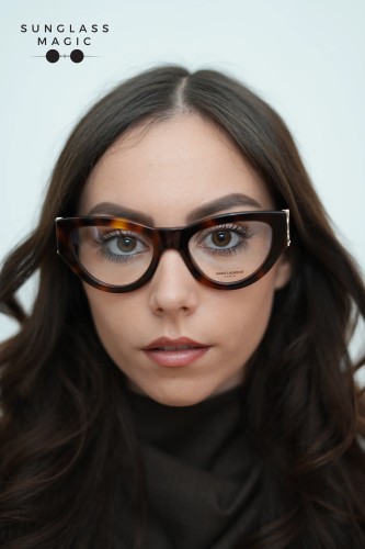 Saint Laurent SL M94 OPT - 002 - 53 Optikai keretek Havanna Cat Eye (Macskaszem)