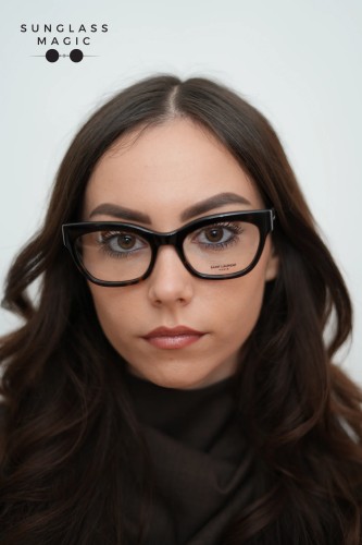 Saint Laurent SL643 - 002 - 52 Optikai keretek Havanna Cat Eye (Macskaszem)