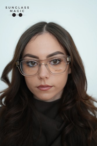 Saint Laurent SL698 - 004 - 50 Optikai keretek Átlátszó Szögletes