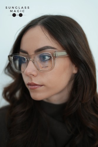 Saint Laurent SL698 - 004 - 50 Optikai keretek Átlátszó Szögletes