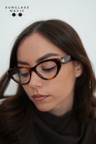 Bvlgari BV50029I SERPENTI - 053 - 52 Optikai keretek Havanna Cat Eye (Macskaszem)
