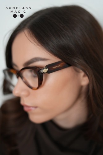 Bvlgari BV50029I SERPENTI - 053 - 52 Optikai keretek Havanna Cat Eye (Macskaszem)