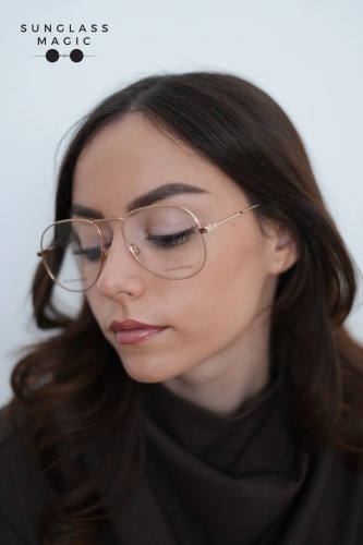 Givenchy GV0117 - DDB - 55 Optikai keretek Arany,Bronz Pilóta (Aviator)