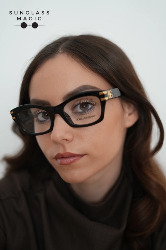 DOLCE & GABBANA DG3420 - ​501 - ​54 Optikai keretek Fekete Szögletes