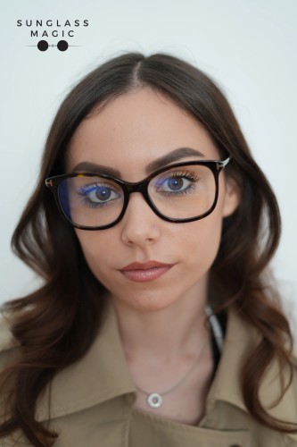 Tom Ford - Optikai keretek - TF6089-B - 052 - 54 - KÉK-IBOLYA FÉNYT SZŰRŐ LENCSÉKKEL