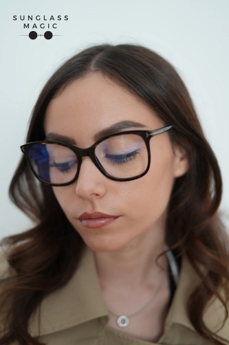 Tom Ford TF6089-B - 052 - 54 - KÉK-IBOLYA FÉNYT SZŰRŐ LENCSÉKKEL Optikai keretek
