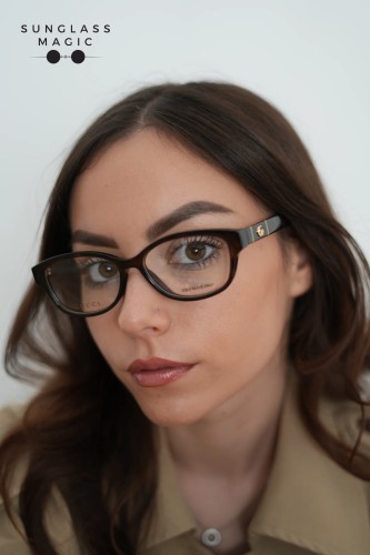 Gucci GG0639OA - 002 - 53 Optikai keretek Havanna Szögletes