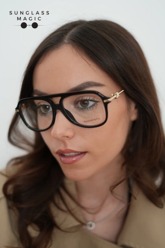 TIFFANY & CO. TF2283 - 8001 - 56 Optikai keretek Fekete Pilóta (Aviator)