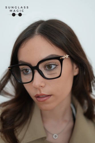 TIFFANY & CO. TF2284B - 8001 - 53 Optikai keretek Fekete Szögletes
