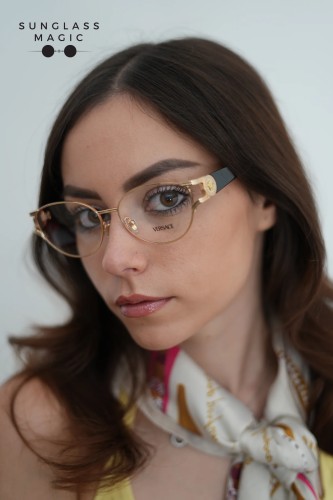 VERSACE VE1309 - 1002 - 54 Optikai keretek Arany Cat Eye (Macskaszem)
